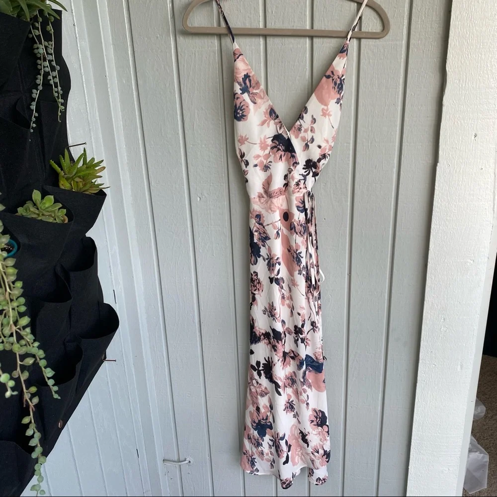 Yumi Kim Floral Midi Dress in Pink and Blue - Picture 10 of 14